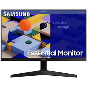 Samsung Essential S3 Monitor 24" Flat, FHD, IPS Panel, FreeSync, Eye Saver Mode, Flicker Free, Eco Saving Plus, Game Mode, 75 Hz, 5 ms (LS24C310EAMXUE)