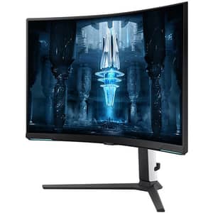 Samsung Gaming Monitor 32" Curved,UHD,VA Panel,QLED,1000R,HDR2000,1MS-240HZ (LS32BG850NMXUE)