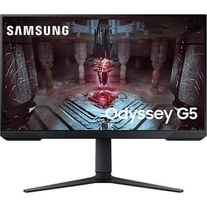 Samsung Odyssey G5 Gaming Monitor 27" Flat, QHD, VA Panel, HDR10, FreeSync Premium, 165 Hz, 1 ms MPRT (LS27CG510EMXUE)