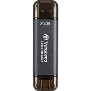 Transcend External SSD USB Type C/A 512GB Black TS512GESD310C