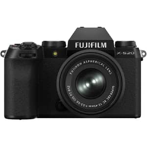 Fujifilm X-S20 Mirrorless Camera Black With XC15-45mm Lens