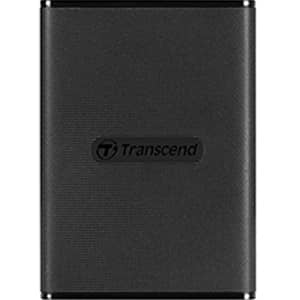 محرك أقراص ذات الحالة الصلبة (SSD) ترانسيند المحمول سعة 2 تيرابايت يدعم USB 3.1 الجيل الثاني لون أسود TS2TESD270C