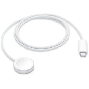 Apple Magnetic Fast Watch Charger To USB-C Cable 1m White