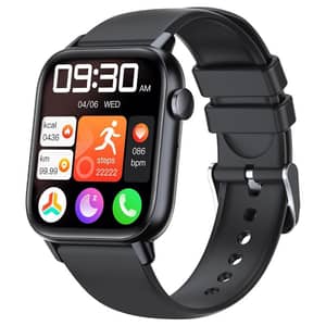 Helix H30 1.83″ Smartwatch with Large Display & Daily Tracking - Black