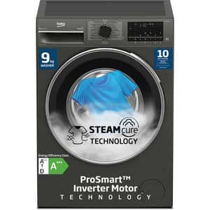 Beko 9kg Front Load Washing Machine, 1400 RPM, 15 Programs, SteamTherapy, White - WTV9314XW