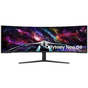 Samsung Gaming Monitor 57" Curved,DUAL UHD,VESA Display, 240Hz Refresh Rate, HDR1000,Ergonomic,1000R,PIP,PBP (LS57CG952NMXUE)