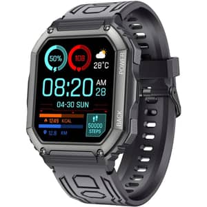 Max & Max Adventure Smartwatch with Rugged Build & Multi-Sport Modes - Black