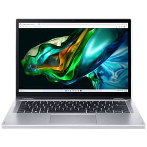 Acer Aspire 3 Spin 14 2-in-1 Convertible (2023) Laptop - Intel Celeron-N100 / 14inch WUXGA / 128GB SSD / 4GB RAM / Windows 11 Home / English & Arabic Keyboard / Pure Silver / -
