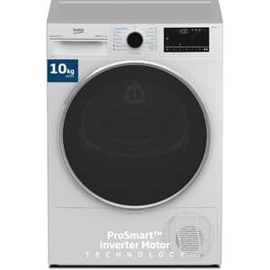 Beko 10kg Heat Pump Condenser Tumble Dryer, A++ Energy Efficiency, Optisense Sensor Drying, Reversible Door, White - DHP10W