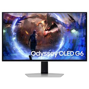 Samsung Odyssey G6 Gaming Monitor 27" Flat, QHD, OLED Panel, FreeSync Premium Pro, 360 Hz, 0.03 ms (GtG) (LS27DG602SMXUE)