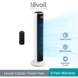 Levoit Classic 36inch Tower Fan Brushless DC Motor - LTF-F362-WAE