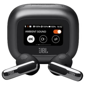 JBL Live Flex 3 True Wireless Noise Cancelling Open Stick Earbuds - Black