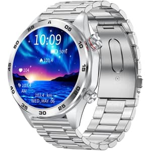 Xcell Elite 5 Smartwatch 1.52″ HD Screen Stainless Steel