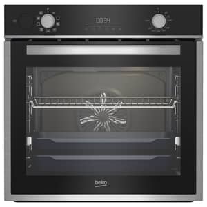 Beko 60cm Built-in Electric Oven, 9 Functions, 72L, Steamaid, Catalytic Self-Cleaning, Digital Touchcontrol, A Rating, Black - BBIS14300XCSE
