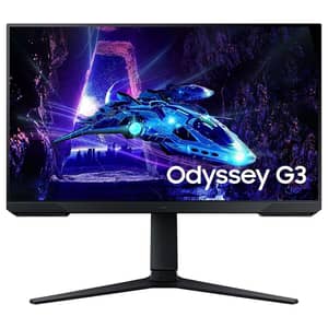 Samsung Odyssey G3 Gaming Monitor (G30D) 24" Flat, FHD, VA Panel, FreeSync, 180 Hz, 1 ms (MPRT) (LS24DG302EMXUE)