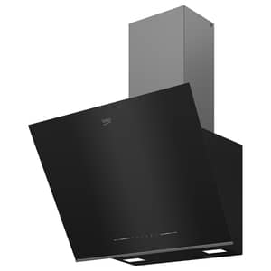 Beko 60cm Inclined Chimney Hood, 710m³/h Ventilation, Dishwasher-Safe Filters, Touch Control, Stainless Steel - BHCA66741BBHS