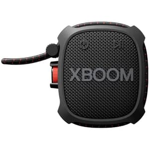 مكبر الصوت بلوتوث المحمول إل جي XBOOM جو XG2TBK مقاومة بمعايير متينة بطارية تدوم حتى 10 ساعات