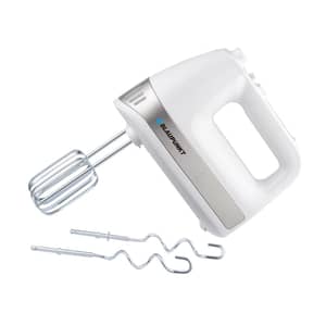 Blaupunkt 500W Hand Mixer With 5 Speed Turbo Function, 2 Beaters And 2 Dough Hooks, Lightweight Electric Cake Beater For Mixing Whisking Kneading, Ergonomic Design And Easy Eject Button PMH205