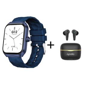Xcell Watch G12 Smartwatch 2.01″ HD Screen Blue + Apollo 7 Earbuds