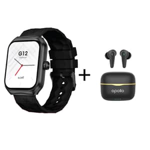 Xcell Watch G12 Smartwatch 2.01″ HD Screen Black + Apollo 7 Earbuds