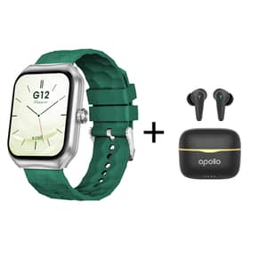 Xcell Watch G12 Smartwatch 2.01″ HD Screen Green + Apollo 7 Earbuds