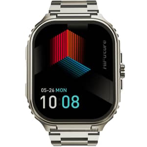 HiFuture Ultra 3 Pro 2.04″ AMOLED Smartwatch with Bluetooth 5.3, Calling & Health Suite - Silver