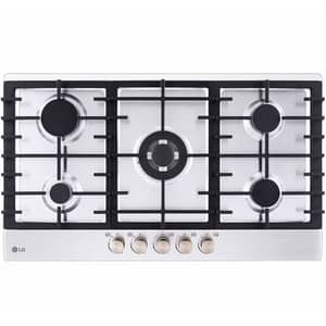 LG 2024 Built-in 900 Gas Cooktop with 5 burners, Stainless Steel