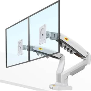 North Bayou Gas Spring Monitor Arm Wall Mount White