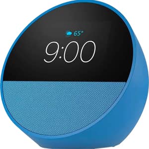 Amazon Echo Spot Smart Alarm Clock With Alexa Ocean Blue