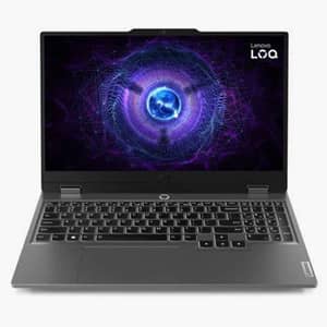 Lenovo LOQ 15IAX9E Gaming (2025) Laptop - 12th Gen / Intel Core i5-12450HX / 15.6inch FHD / 512GB SSD / 16GB RAM / 4GB NVIDIA GeForce RTX 2050 Graphics / Windows 11 Home / English & Arabic Keyboard / Luna Grey / Middle East Version - [83LK001SAX]