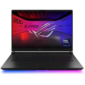 Asus ROG Strix SCAR 18 Gaming (2025) Laptop - 2nd Series / Intel Core Ultra 9-275HX / 18inch 2.5K / 4TB SSD / 64GB RAM / 24GB NVIDIA GeForce RTX 5090 Graphics / Windows 11 Home / English & Arabic Keyboard / Off Black / Middle East Version-[G835LX-SA047W]