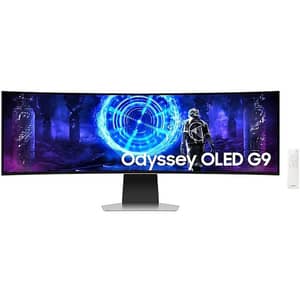 Samsung Odyssey Gaming Monitor G9 49" Curved,DQHD,OLED,240HZ,0.03MS,Smart TV,IoT HUB,HDR10+,GLARE FREE (LS49DG952SMXUE)