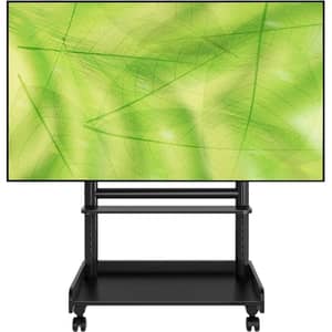 Heavy Duty Rolling TV Stand For 43"-80" TV, VESA 150 lbs, Black - MT7001