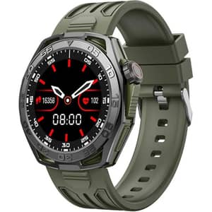 Telux Vital 1.43″ AMOLED Smartwatch with Health Monitoring & AI Voice Assistant - Green