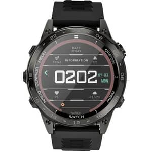 Telux Sportx 1.39″ FHD Smartwatch with AI Voice Assistant & Health Tracking - Black