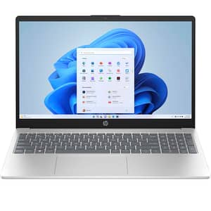 HP (2025) Laptop - AMD Ryzen 7-7730U / 15.6inch FHD / 512GB SSD / 16GB RAM / Shared AMD Radeon Graphics / Windows 11 Home / English & Arabic Keyboard / Natural Silver / Middle East Version - [15-FC0057NE]