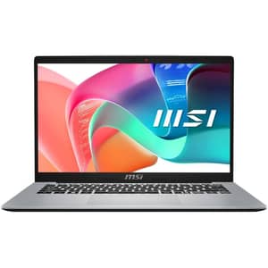 MSI Modern 14 (2025) Laptop - 13th Gen / Intel Core i5-1334U / 14inch FHD / 512GB SSD / 8GB RAM / Shared Intel UHD Graphics / Windows 11 Home / English & Arabic Keyboard / Urban Silver / Middle East Version - [F13MG-260]