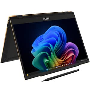 MSI Summit 13 AI+ Evo (2025) Copilot+PC - 2nd Series / Intel Core Ultra 9-288V / 13.3inch FHD+ / 1TB SSD / 32GB RAM / Shared Intel Arc 140V Graphics / Windows 11 Home / English & Arabic Keyboard / Ink Black / Middle East Version - [A2VMTG]