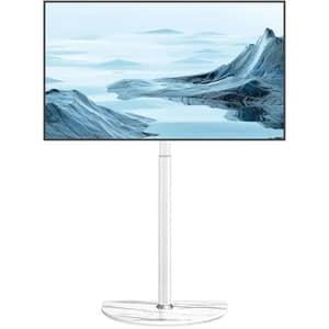 Swivel Floor TV Stand For 32"-65" TV, VESA 400x400 mm, White - TF1202MAW