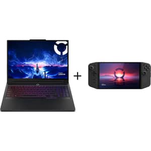 Lenovo Legion Pro 7 Gaming (2025) Laptop - 2nd Series / Intel Core Ultra 9-275HX / 16inch WQXGA / 2TB SSD / 64GB RAM / 16GB NVIDIA GeForce RTX 5080 / Win11 Home / English & Arabic Keyboard / Black / Middle East Version - [83F5001SAX] + 83E10055AX Gamepad