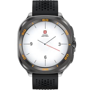 Swiss Military DOM 7 Gun Metal Smartwatch Silver/Black - SM-WCH-DOM7-GUNF-BLKS
