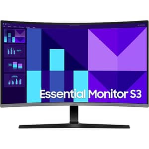 Samsung Mainstream Monitor S3 32" Curved,FHD,VA Panel,100Hz,4MS,EYE SAVER (LS32D392GAMXUE)
