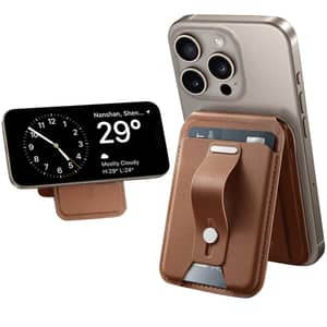 ESR HaloLock Grip Wallet Phone Stand Brown