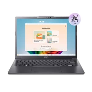 Acer Aspire 14 AI (2025) Copilot+PC - 2nd Series / Intel Core Ultra 7-256V / 14inch WUXGA ips touch display / 1TB SSD / 16GB RAM / Shared Graphics / Windows 11 Home / English & Arabic Keyboard / Steel Grey / Middle East Version - [A14-52MT-77YQ]