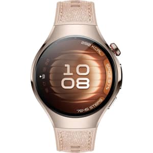 Huawei Watch 5 - 42 mm AMOLED Display, One‑Tap Multi‑Sensor Wellness Scan Smartwatch, Beige Steel