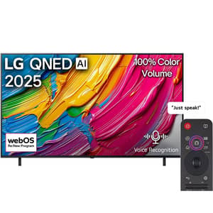 تلفزيون إل جي QNED80 الذكي بشاشة ألترا HD دقة 4K مقاس 65 بوصة (موديل 2025) 65QNED80A6A.FU