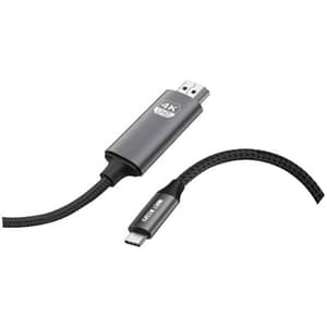 Green Lion USB-C To Hdmi Adapter Black - GN4KTCHDMIBK