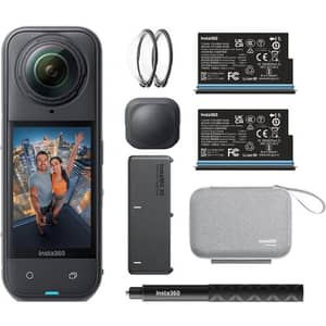 Insta360 X5 Black Action Camera With Essentials Bundle - INST-CINSAAHA-X504