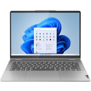 Lenovo IdeaPad Flex 5 14ABR8 2-in-1 Convertible (2025) Laptop - AMD Ryzen 5 - 5625U / 14inch WUXGA / 512GB SSD / 8GB RAM / Shared AMD Radeon Graphics / Windows 11 Home / English & Arabic Keyboard / Arctic Grey / Middle East Version - [82XX00FYAX]