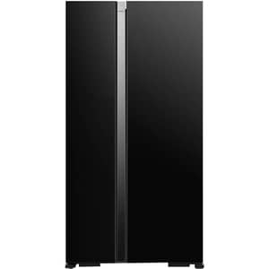 Hitachi Side By Side Refrigerator 595L Glass Black - RS700PUK04GBK